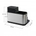 Stainless Steel Plastic Kitchen Utensils Rack Knife Stand Tableware, Cutting Board Holder Countertop Storage Organizer